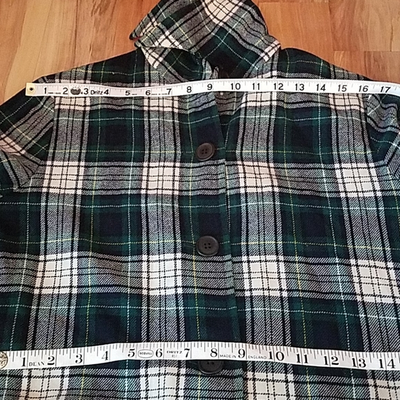 Vintage 70s Jr Pendleton Belted Plaid Jacket - Picture 6 of 11